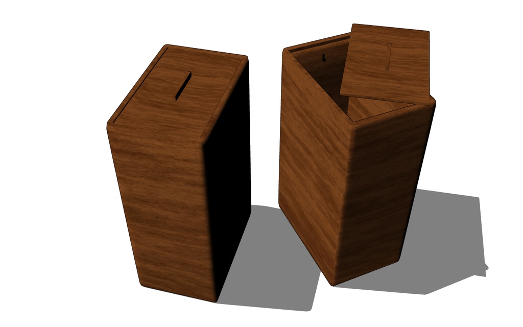 【3D素材_fbx】ごみ箱