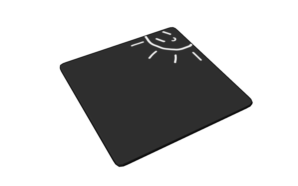 【3D素材_fbx】マウスパッド