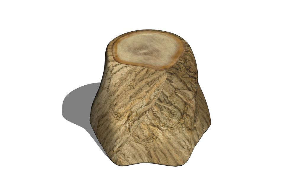 【3D素材_fbx】切り株