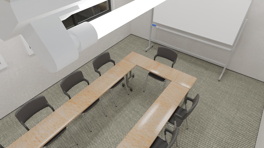 【3D素材_fbx】会議室