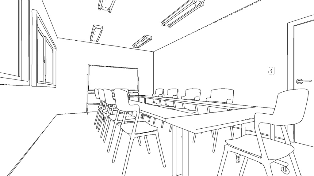 【3D素材_fbx】会議室