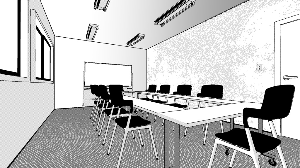 【3D素材_fbx】会議室