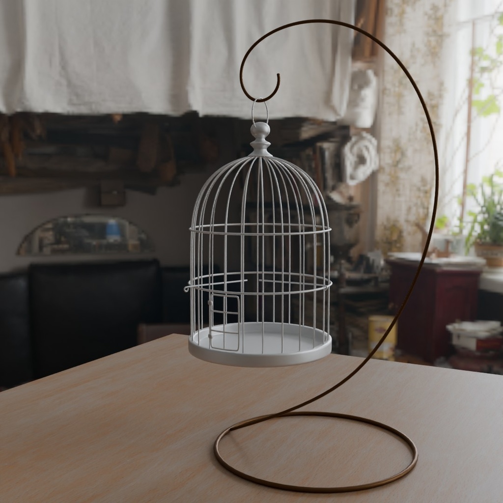 【3D素材_fbx】鳥かご