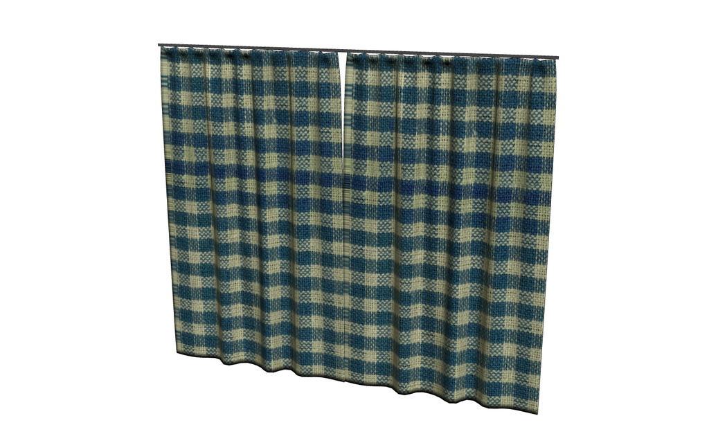 【3D素材_fbx】カーテン