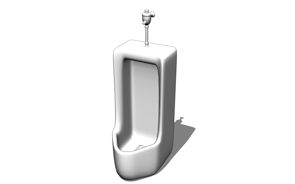【3D素材_fbx】小便器