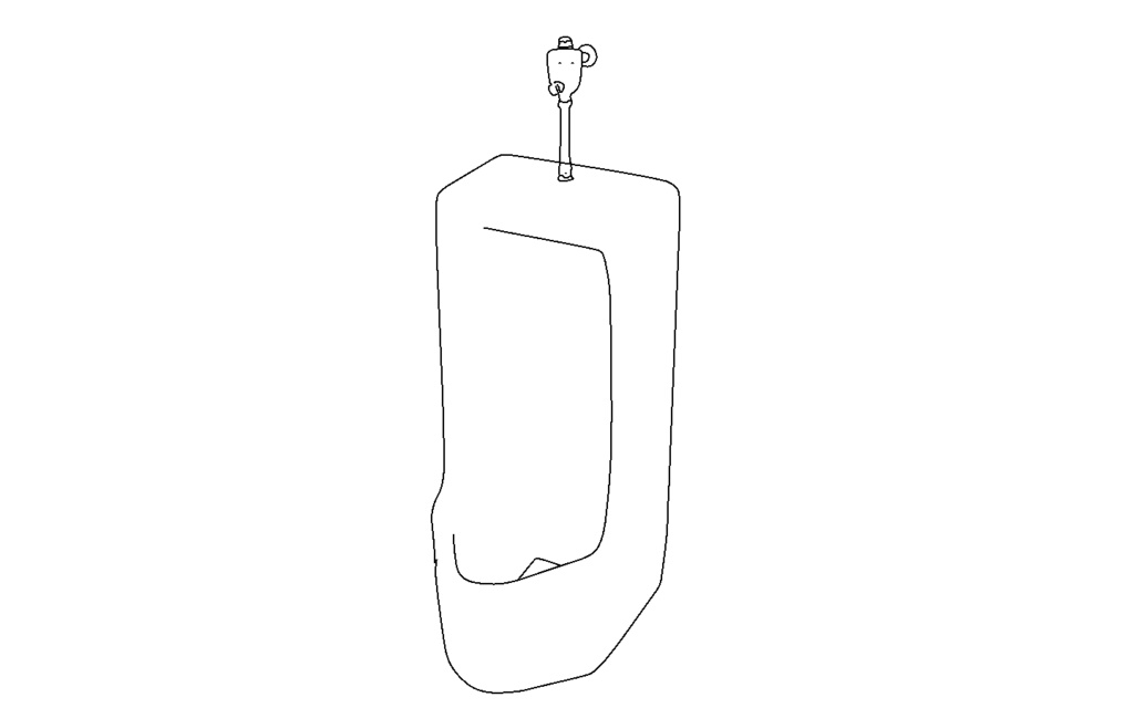 【3D素材_fbx】小便器