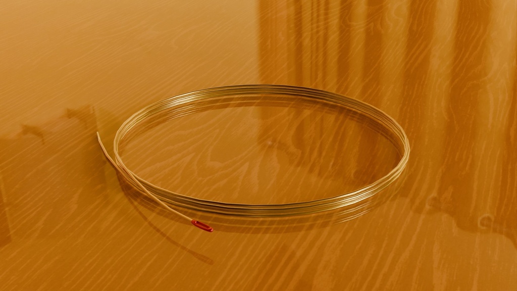 【3D素材_fbx】ギター弦