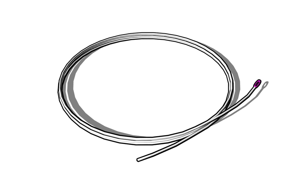 【3D素材_fbx】ギター弦