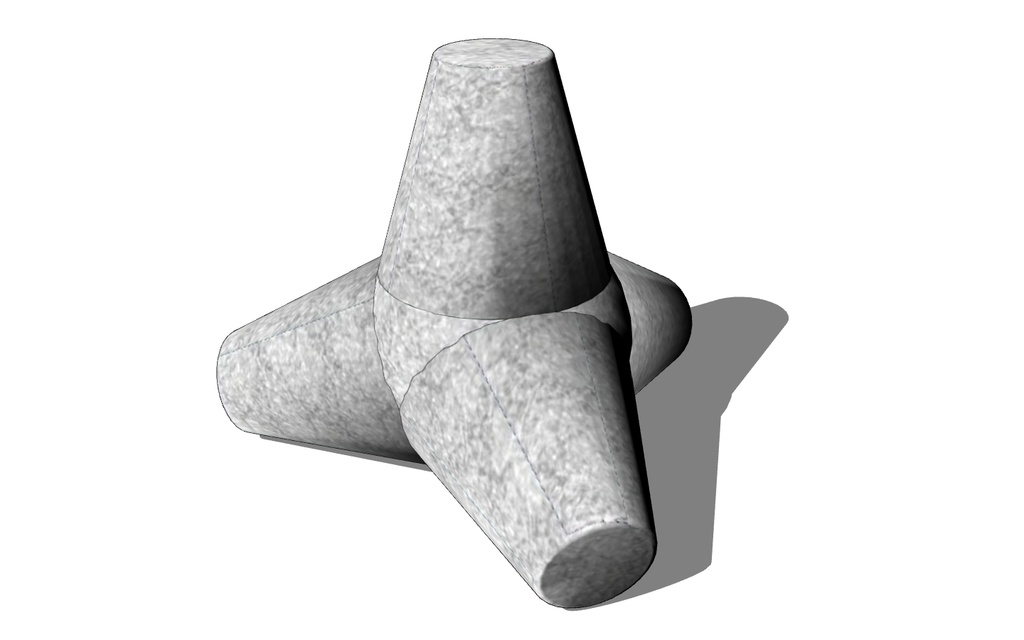 【3D素材_fbx】消波ブロック