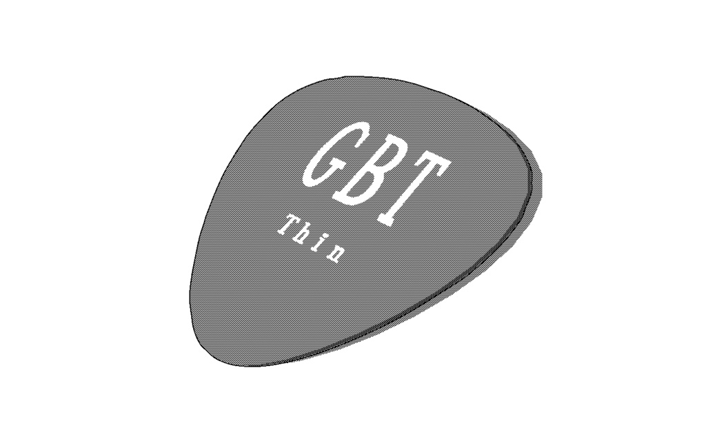 【3D素材_fbx】ギターピック