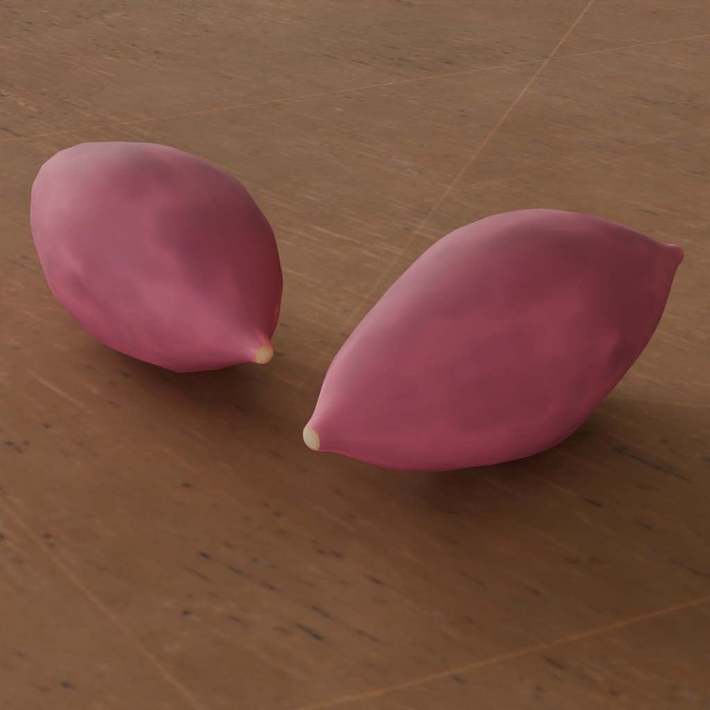 【3D素材_fbx】さつまいも
