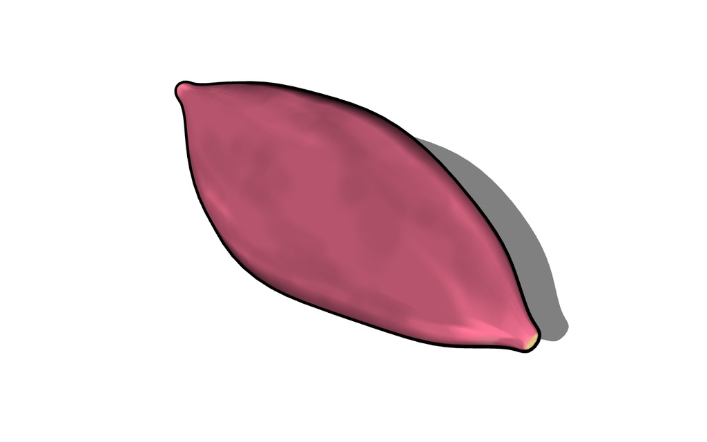 【3D素材_fbx】さつまいも