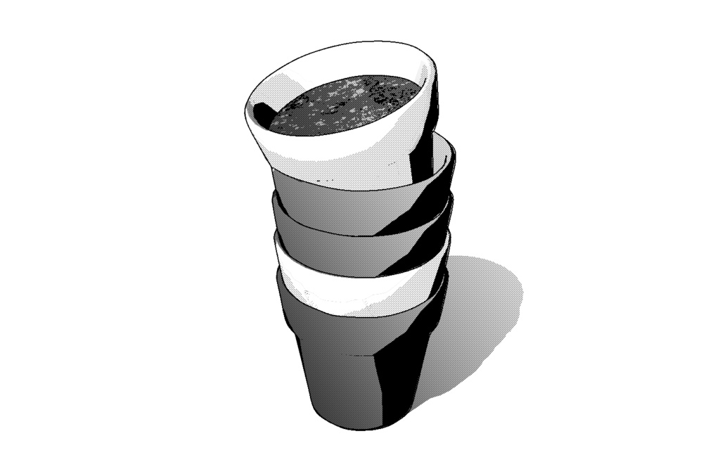 【3D素材_fbx】植木鉢