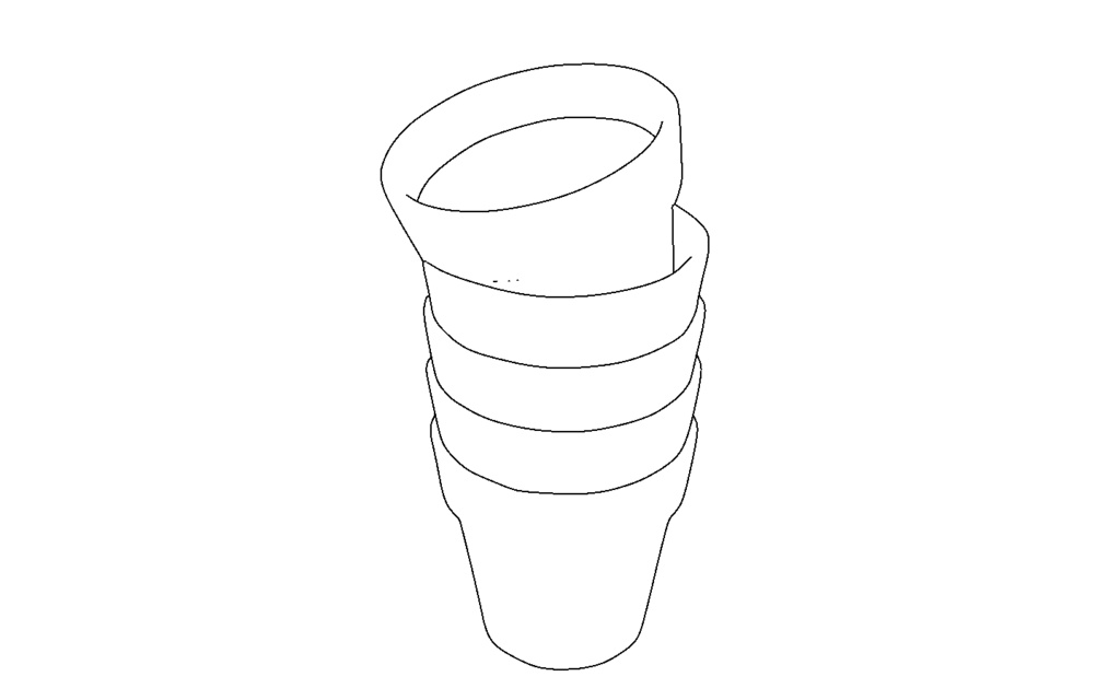 【3D素材_fbx】植木鉢
