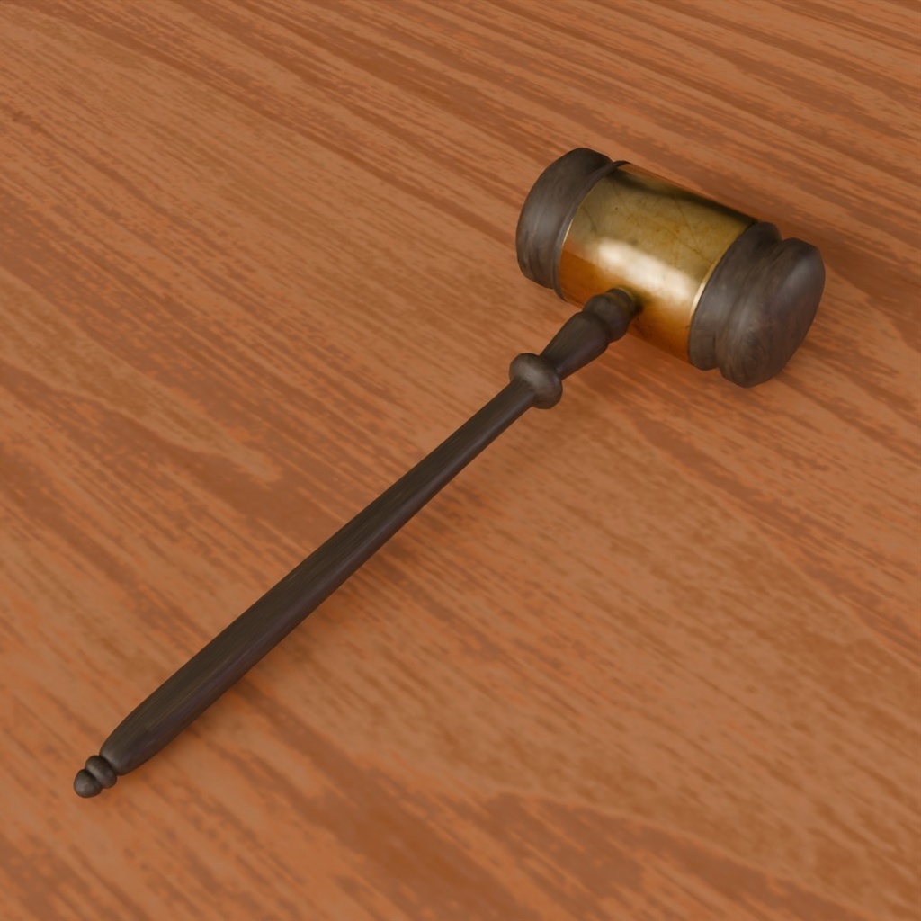 【3D素材_fbx】ガベル