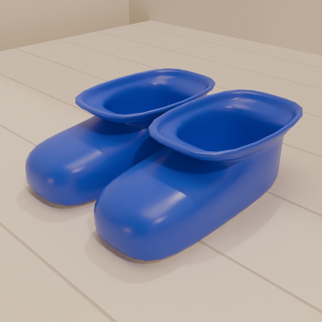 【3D素材_fbx】バスシューズ