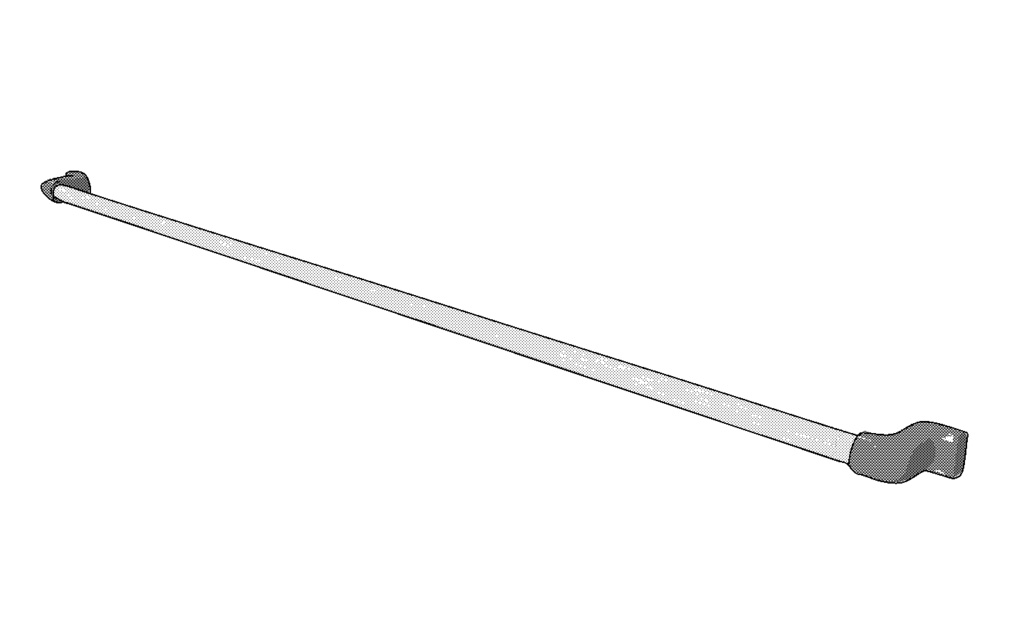 【3D素材_fbx】手すり (約150cm)