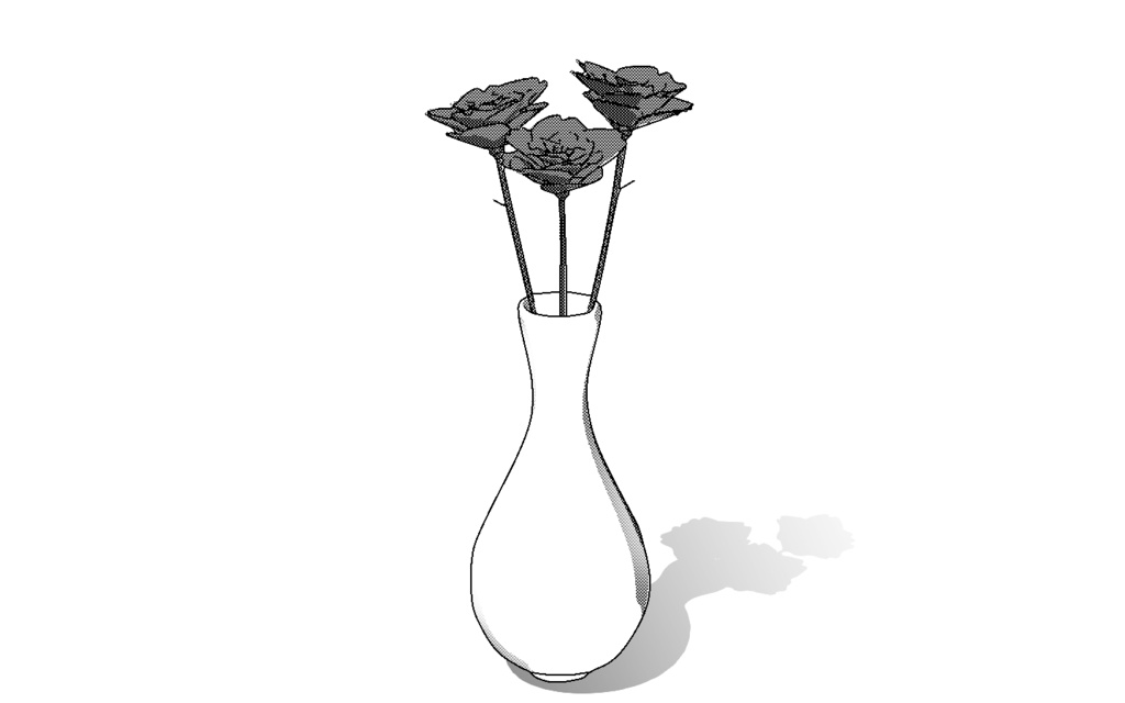 【3D素材_fbx】薔薇