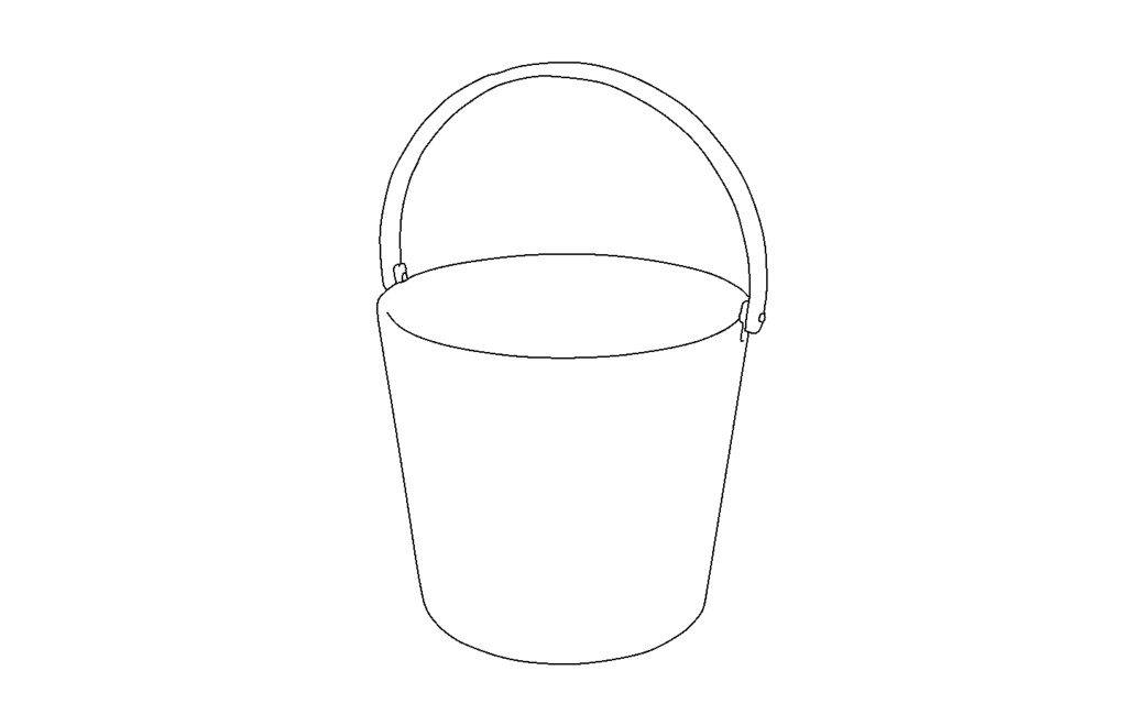 【3D素材_fbx】サウナバケツ