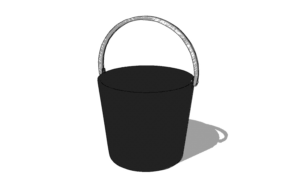 【3D素材_fbx】サウナバケツ