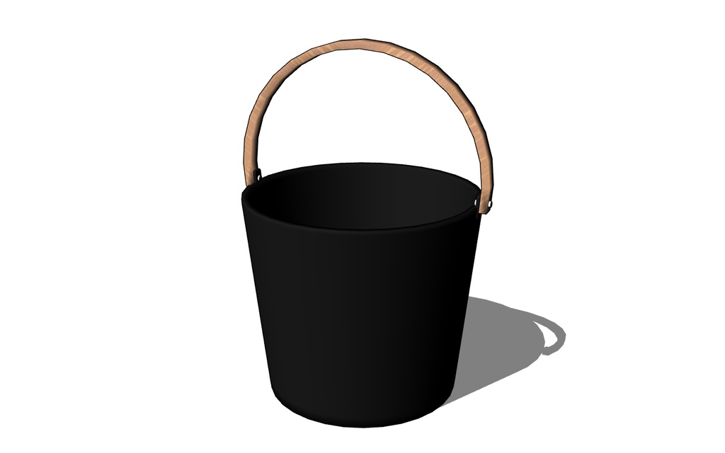 【3D素材_fbx】サウナバケツ