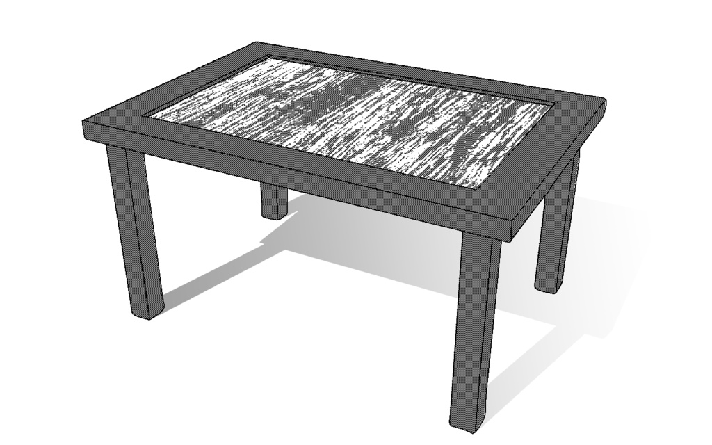 【3D素材_fbx】テーブル