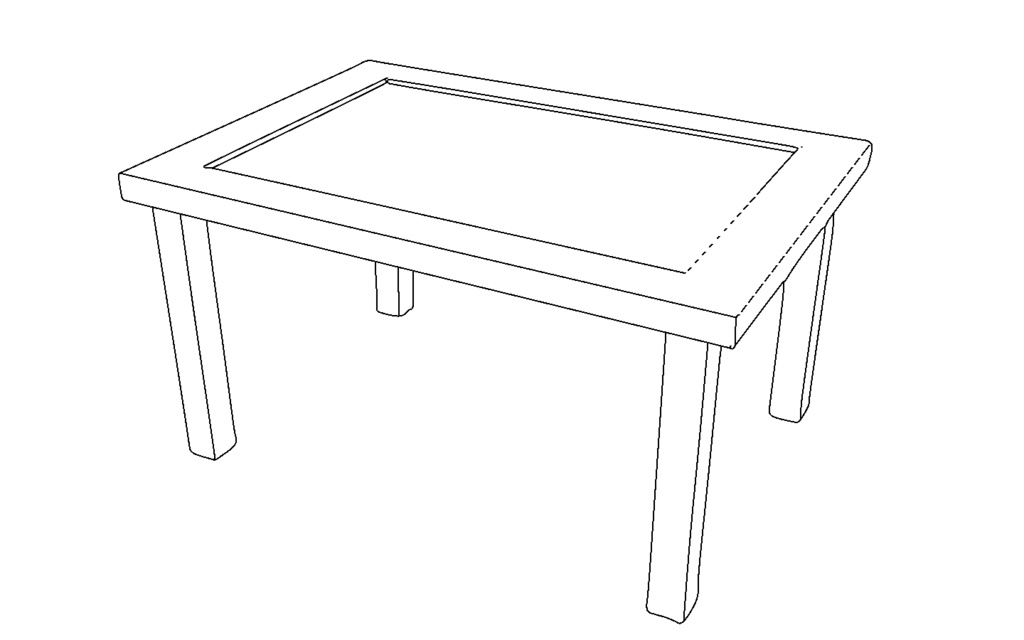 【3D素材_fbx】テーブル