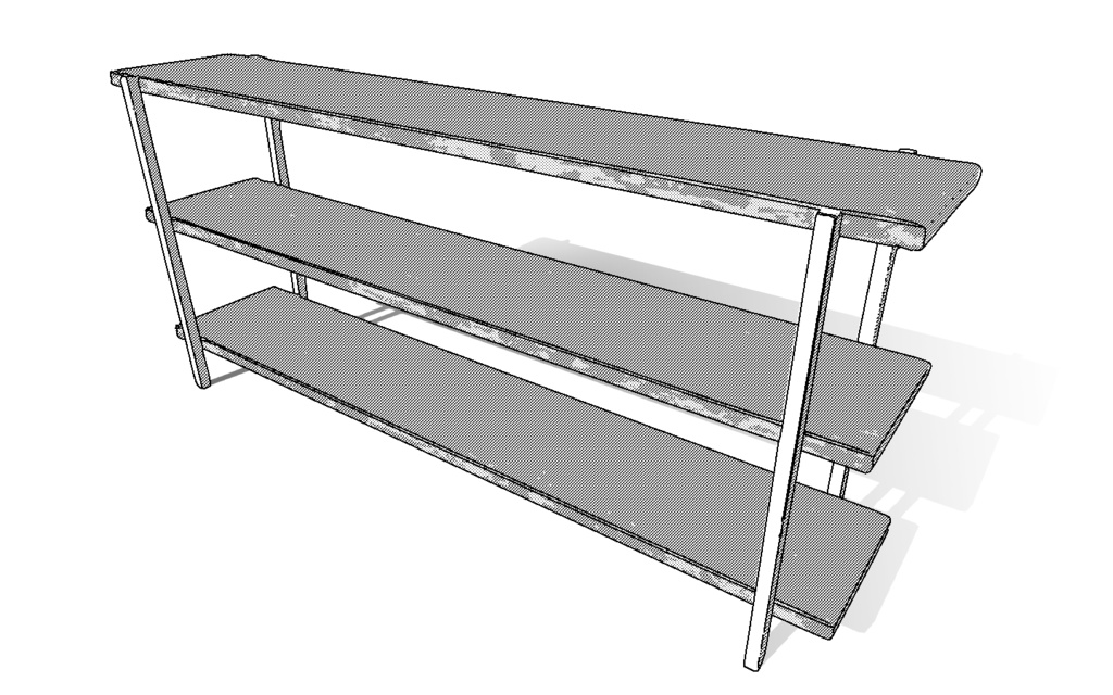 【3D素材_fbx】棚