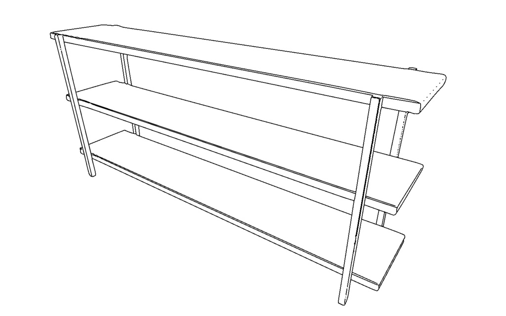 【3D素材_fbx】棚