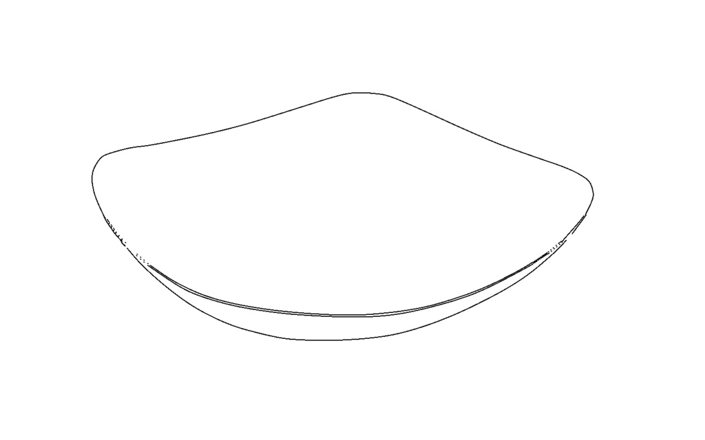 【3D素材_fbx】木製の皿