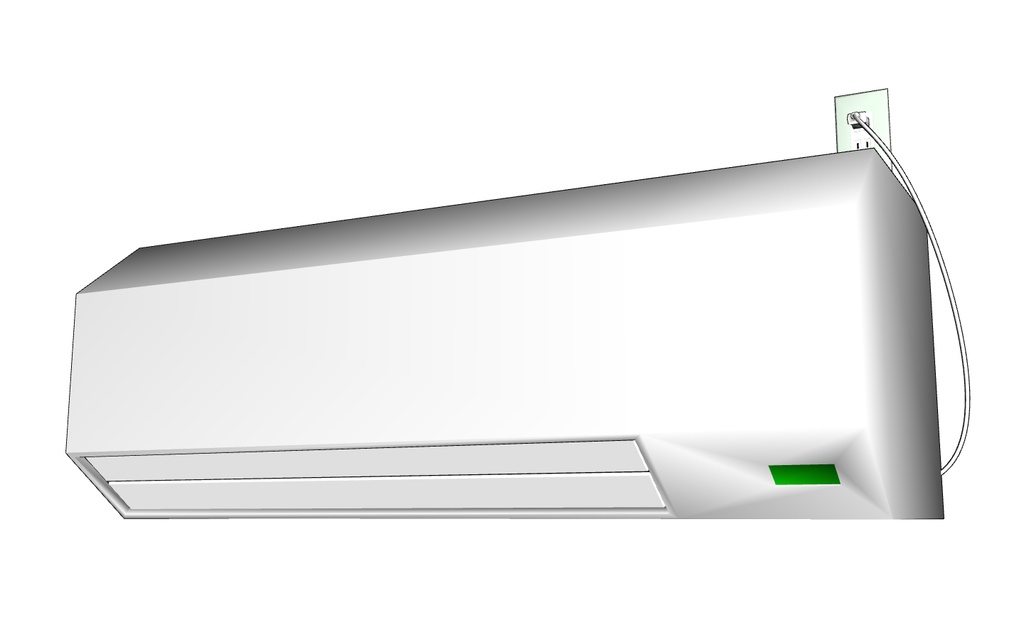 【3D素材_fbx】エアコン