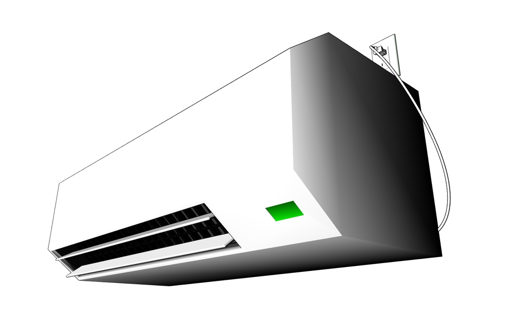 【3D素材_fbx】エアコン
