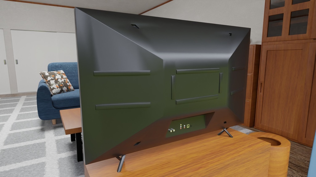 【3D素材_fbx】テレビ(50インチ)