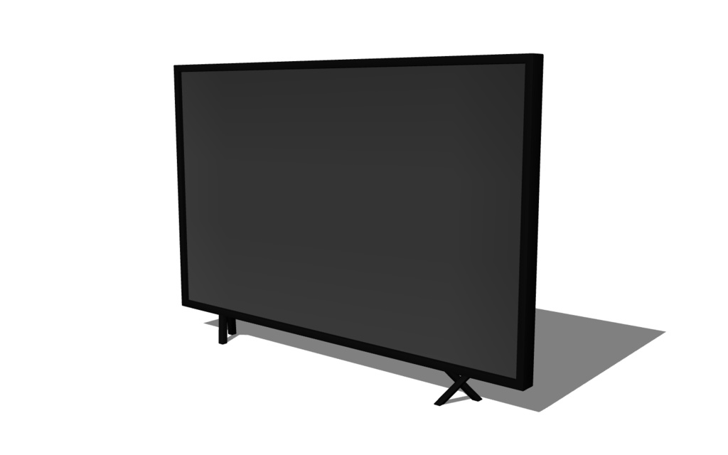 【3D素材_fbx】テレビ(50インチ)