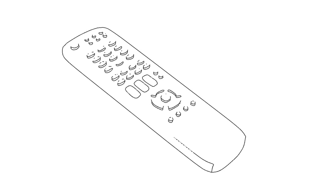 【3D素材_fbx】リモコン