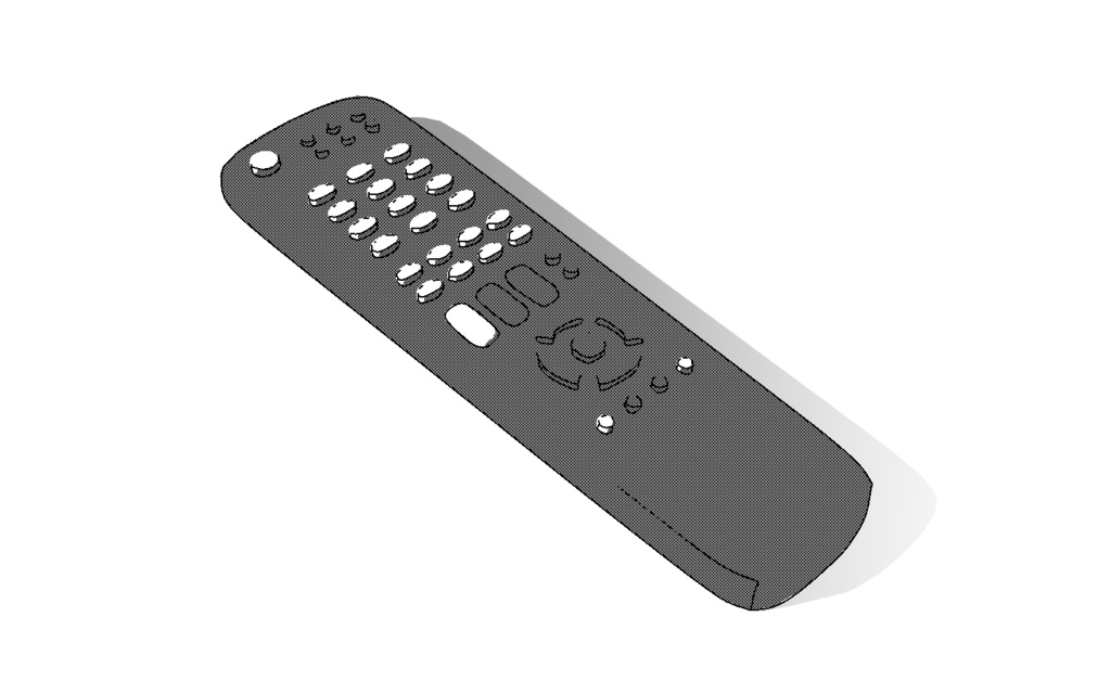 【3D素材_fbx】リモコン