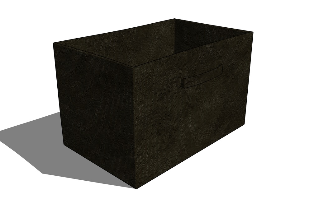 【3D素材_fbx】布製収納ボックス