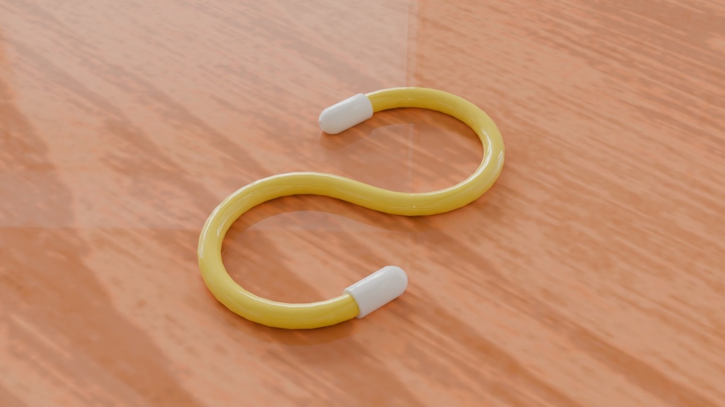 【3D素材_fbx】S字フック