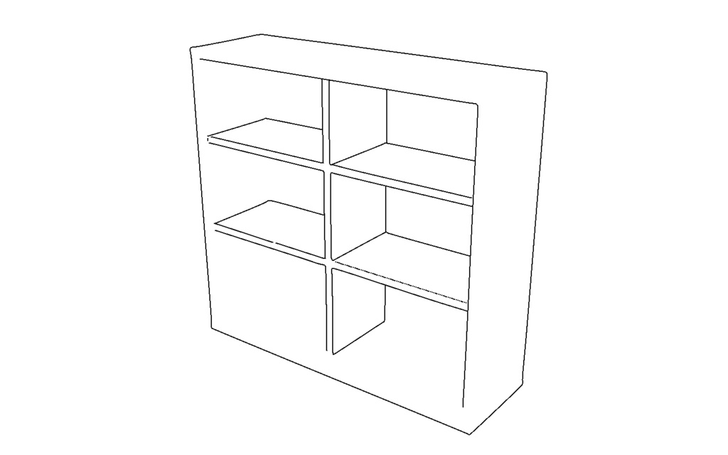 【3D素材_fbx】本棚