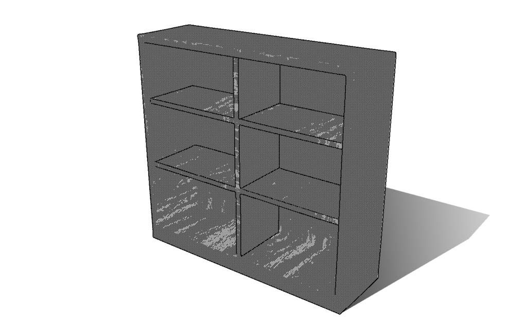 【3D素材_fbx】本棚