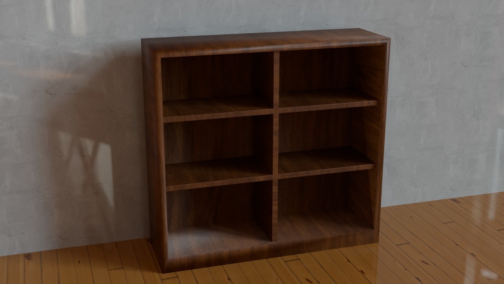 【3D素材_fbx】本棚