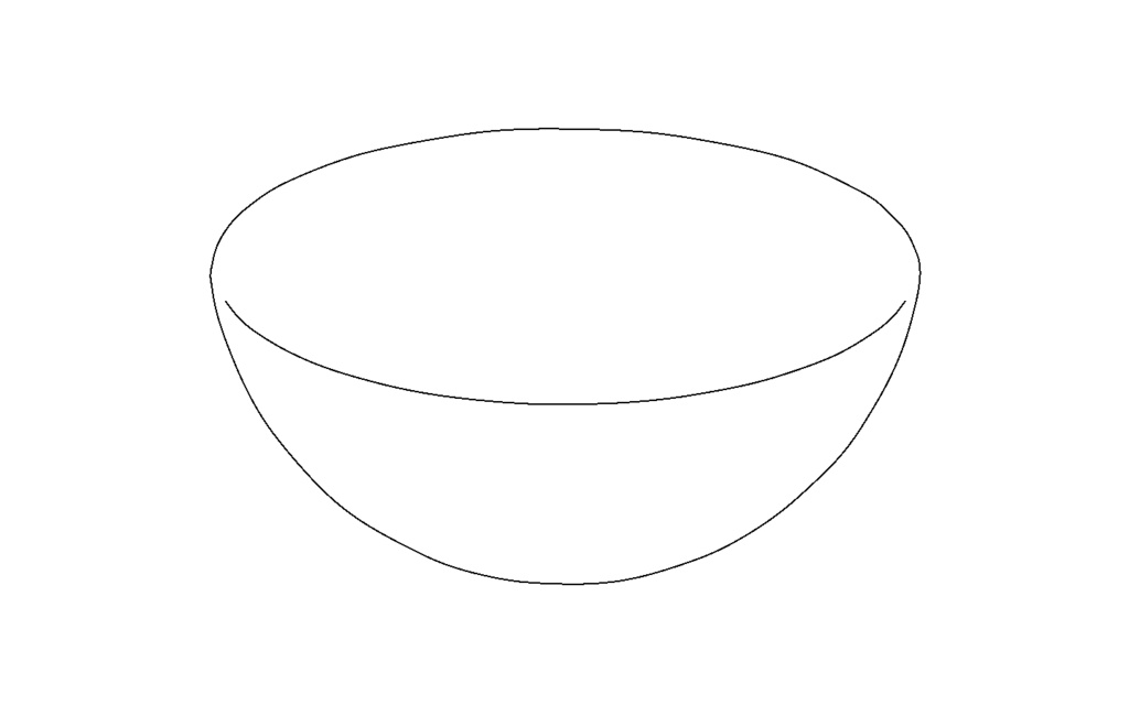 【3D素材_fbx】木製ボウル