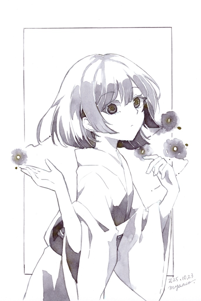 【原画】インクドローイング