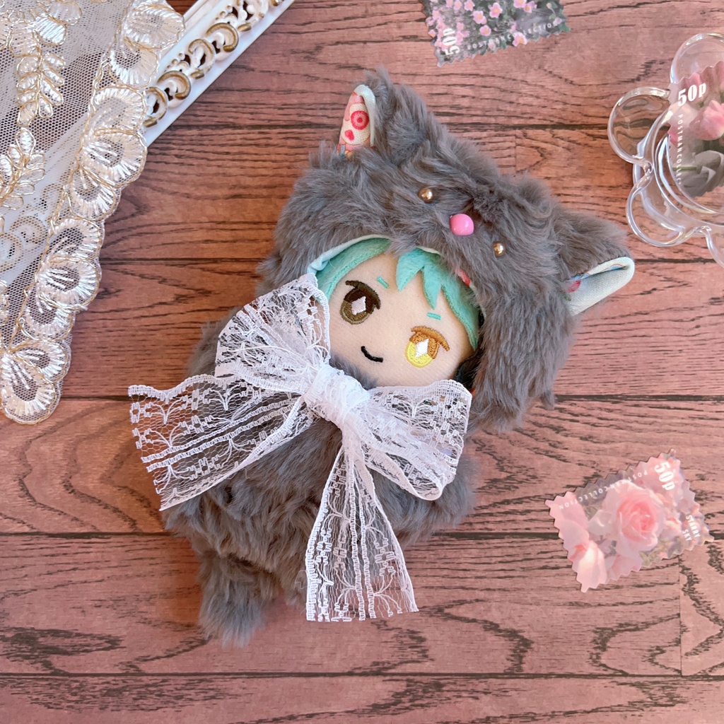 10cm ぬい用 春の子ねこの着ぐるみ