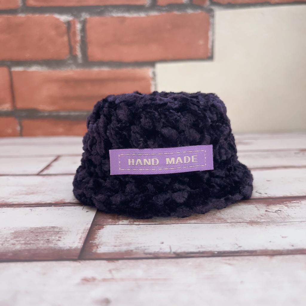 もこもこバケットハット