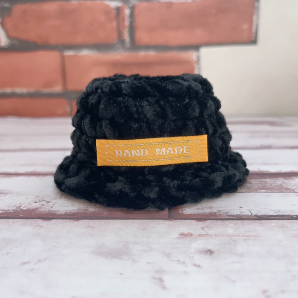 もこもこバケットハット