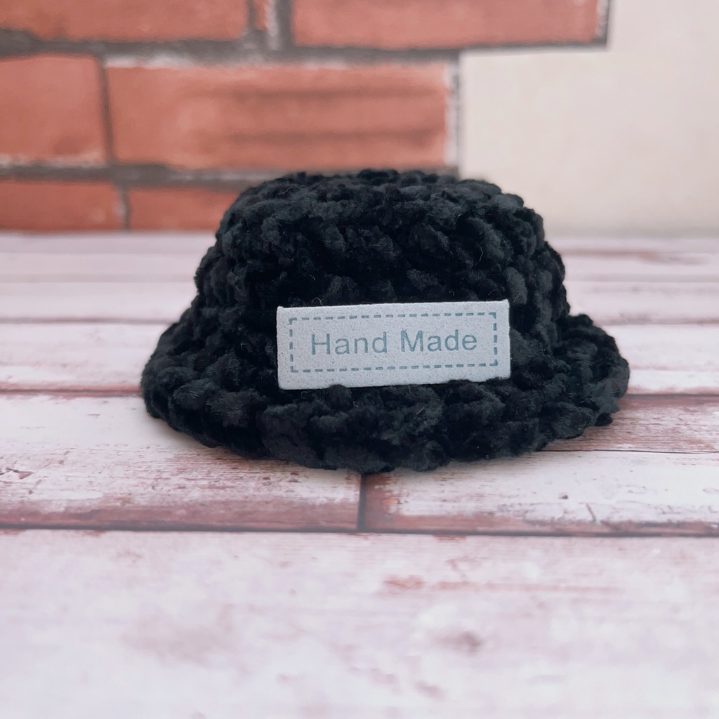 もこもこバケットハット