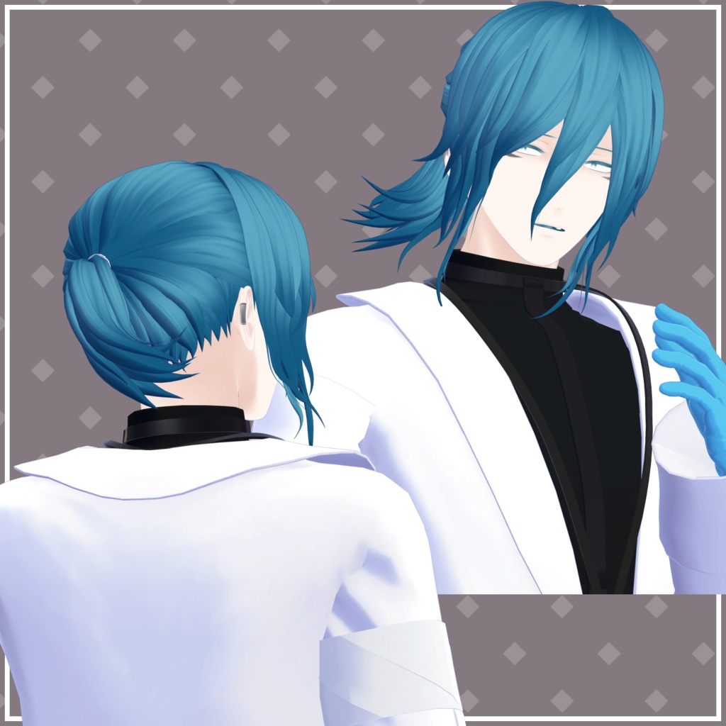 【VRChat向け】シンプルエクステ3種セット