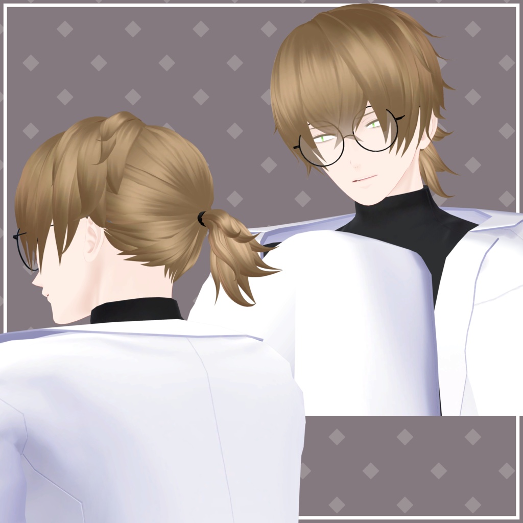 【VRChat向け】シンプルエクステ3種セット