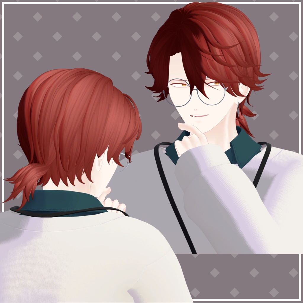 【VRChat向け】シンプルエクステ3種セット